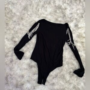 Elegant Black Long Sleeve Women's Top